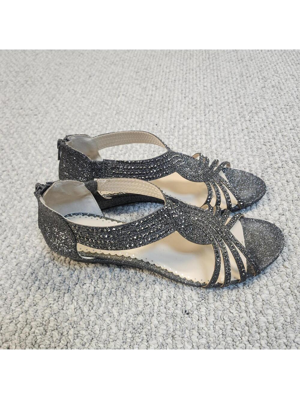 Charter Club Women's Sparkly Strappy Sandals Size 9M New - Picture 8 of 8